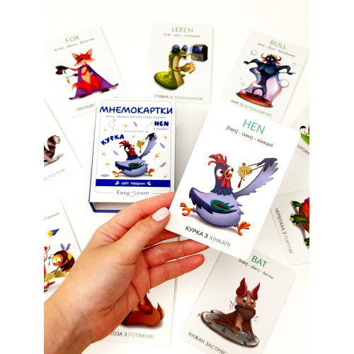 Картки для вивчення англійської мови Easylearn випуск №3 "Світ тварин"